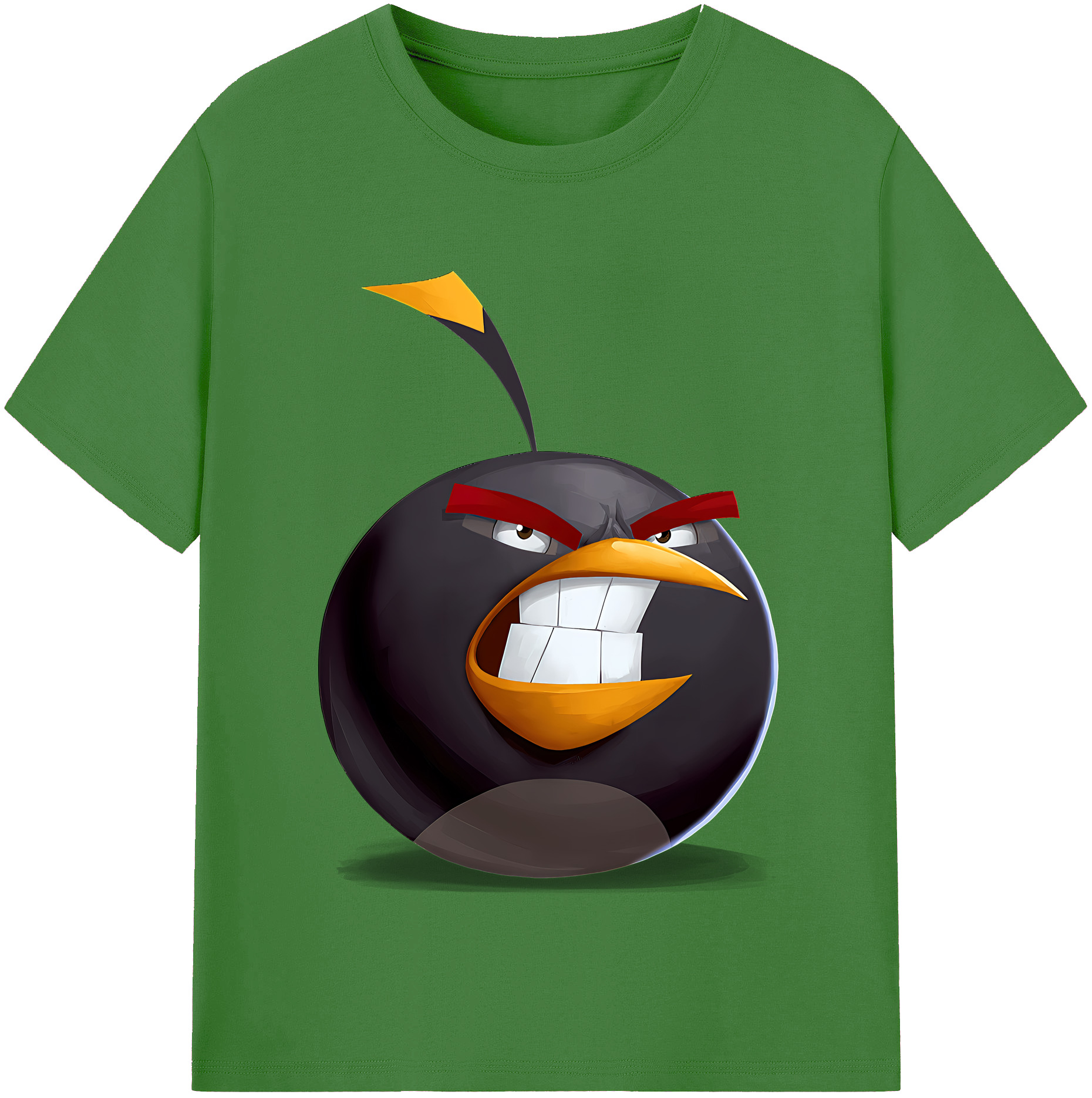（画像用） Angry Birds アングリーバード レディースカジュアルプリントTシャツ（綿100％）